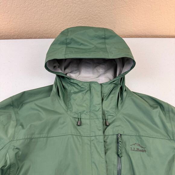 L.L. Bean Coat Womens Plus Size 1X Trail Model Rain Jacket Outdoor Camping - Picture 5 of 8
